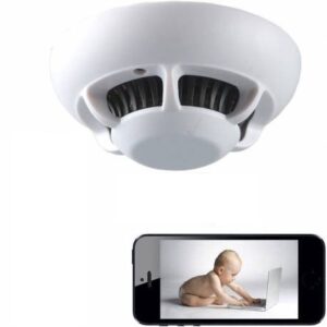 Faux Détecteur de fumée WIFI avec Caméra de surveillance wifi